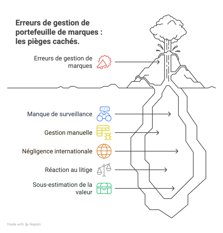5 erreurs gestion portefeuille de marques