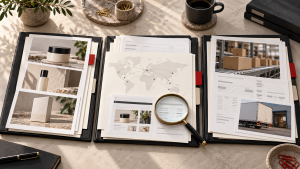 Homepage 12 Trademark use evidence file with commercial records, packaging and magnifying glass